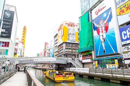 　道頓堀の風景（写真提供：（公財）大阪観光局）
