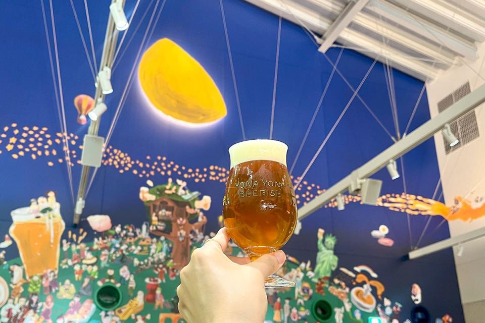「ヤッホーブルーイング大阪醸造所 よなよなビアライズ」で飲める、できたてビール