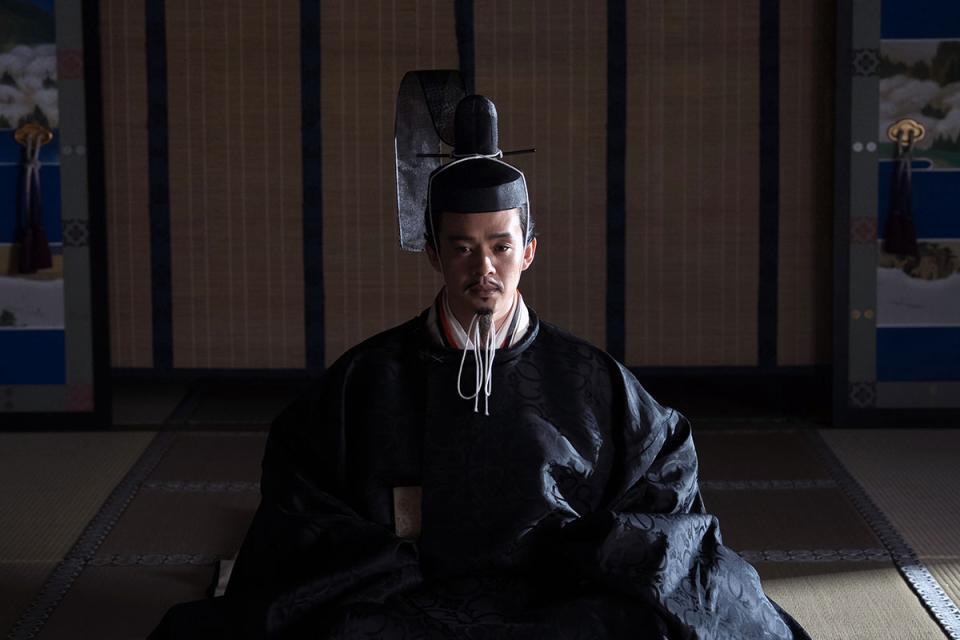 『豊臣兄弟！』第３６回より。１９８５年７月、京・妙顕寺で関白に就任した羽柴秀吉（池松壮亮）　©ＮＨＫ