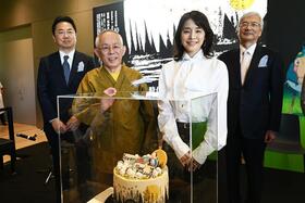 　『禅とジブリ』京都展の開会式の様子（１０月２日・京都市京セラ美術館／Ｌｍａｇａ.ｊｐ撮影）