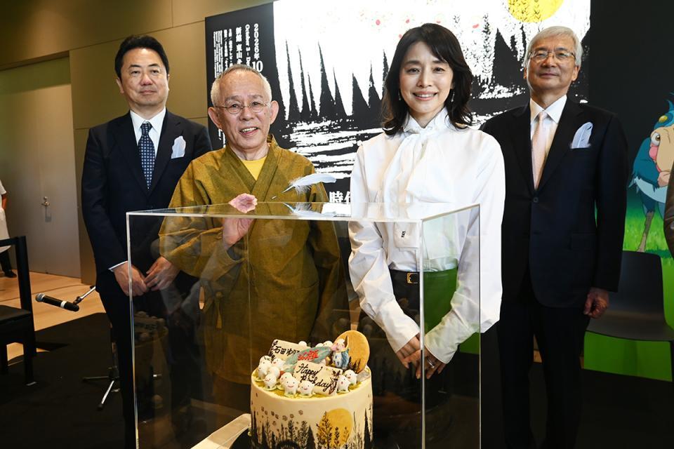 　『禅とジブリ』京都展の開会式の様子（１０月２日・京都市京セラ美術館／Ｌｍａｇａ.ｊｐ撮影）