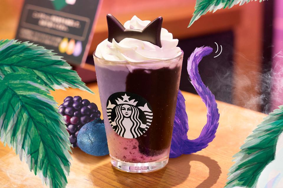 「ブラックベリー ヨーグルト フラペチーノ 黒耳ｖｅｒ.」（Ｔａｌｌサイズのみ、持ち帰り・７１７円、店内利用・７３０円）