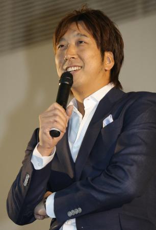 　トークショーでファンを盛り上げた藤川（撮影・佐々木彰尚）