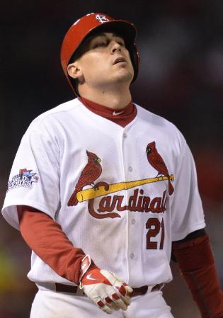 　２回、遊ゴロ併殺に打ち取られ、がっくりするクレイグ＝ブッシュ・スタジアム（ＵＰＩ＝共同）