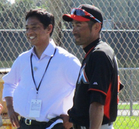 イチロー、走る！走る！居残り全力疾走