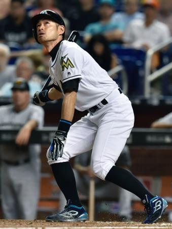 イチロー、代打で三邪飛