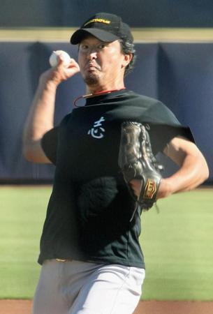 　オリオールズとマイナー契約を結んだ大家。11月に数球団のスカウトの前で投球した（共同）