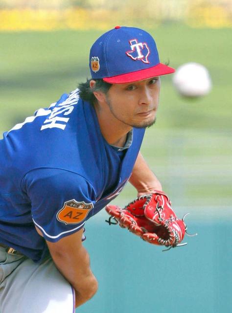 ダルビッシュ、速球武器に無失点　最速１５４キロ、制球も良く