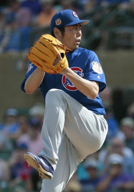 上原、貫禄の三者凡退　炎天下での投球に「まじ、疲れた」