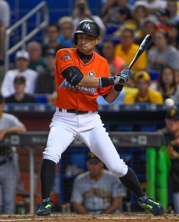 イチローは代打で四球 パイレーツ戦