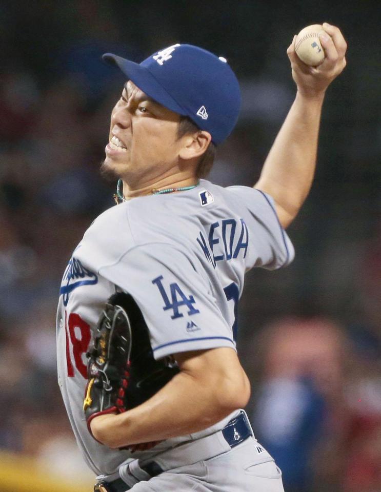 　先発し、５回を４安打１失点で勝敗は付かなかったドジャース・前田