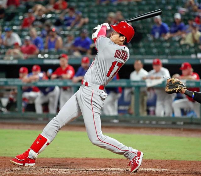 大谷、代打で１３号３ラン　会心！代打で２発目