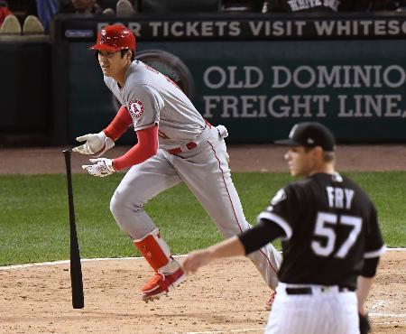 エンゼルス大谷、４打数２安打 ホワイトソックス戦