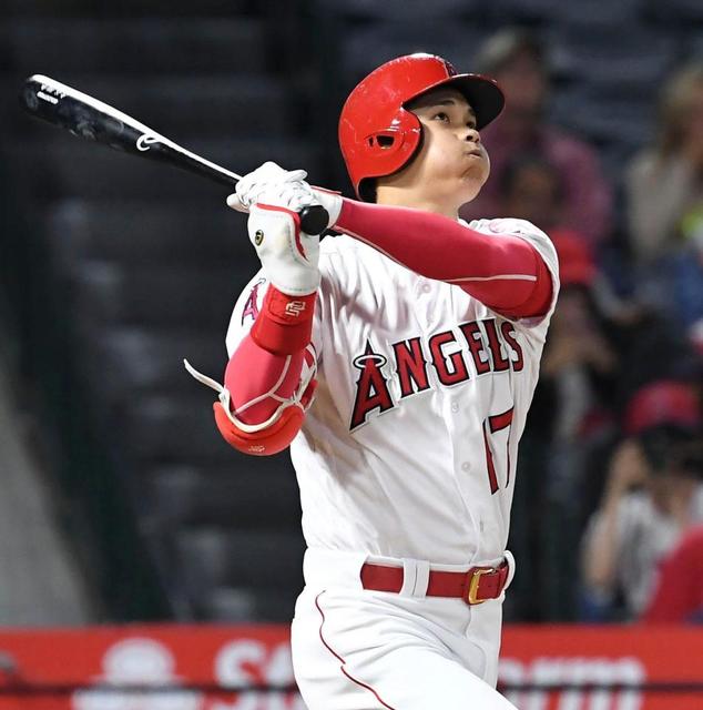 大谷、８戦ぶり２１号先制弾　右翼手動かない１３０メートル完璧弾