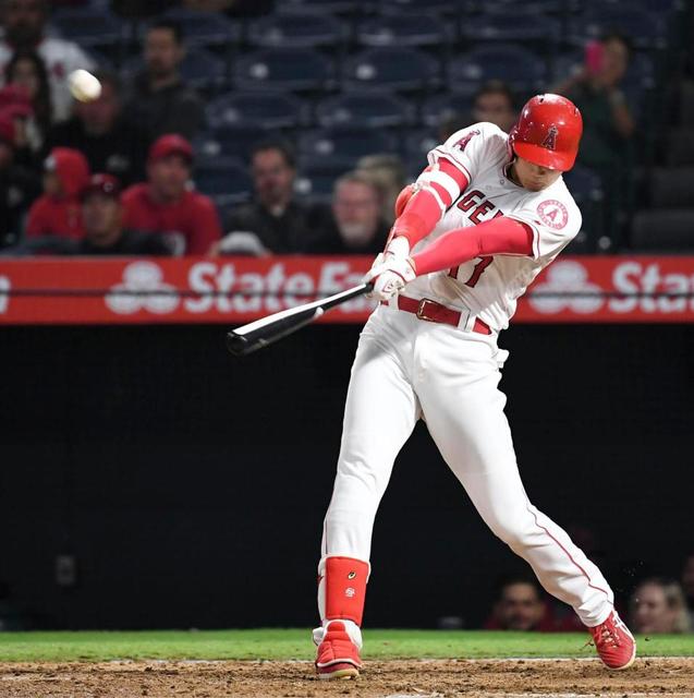 大谷、ハム同僚マーティンから決勝２２号ソロ　１０戦ぶり２２度目のマルチ安打