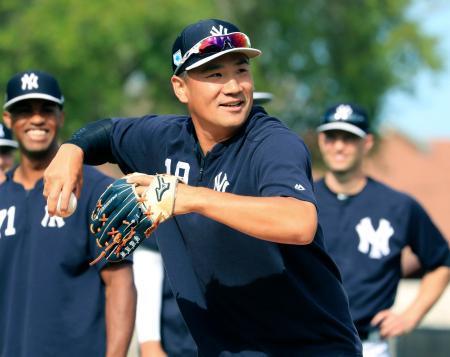 ヤンキース田中、初登板へ調整 ６年連続２桁勝利を目指す