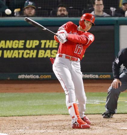 エンゼルスの大谷は２安打２打点 アスレチックス戦