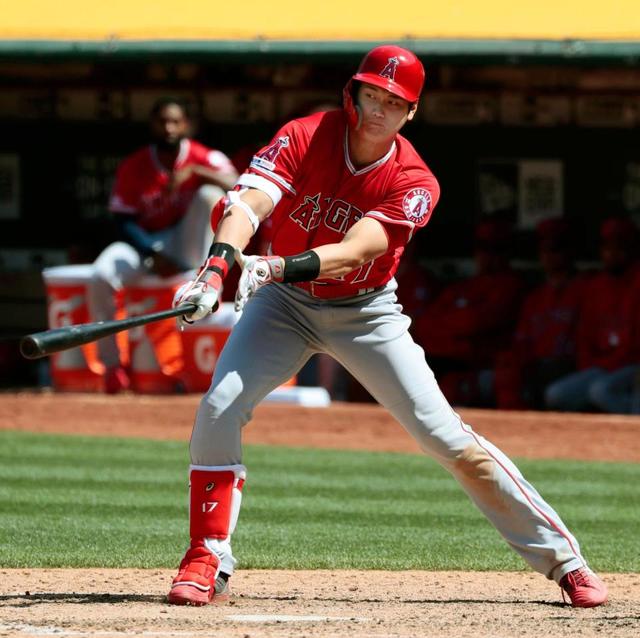 大谷、右手１本技あり打で３試合連続安打　台湾人左腕との初対決制す