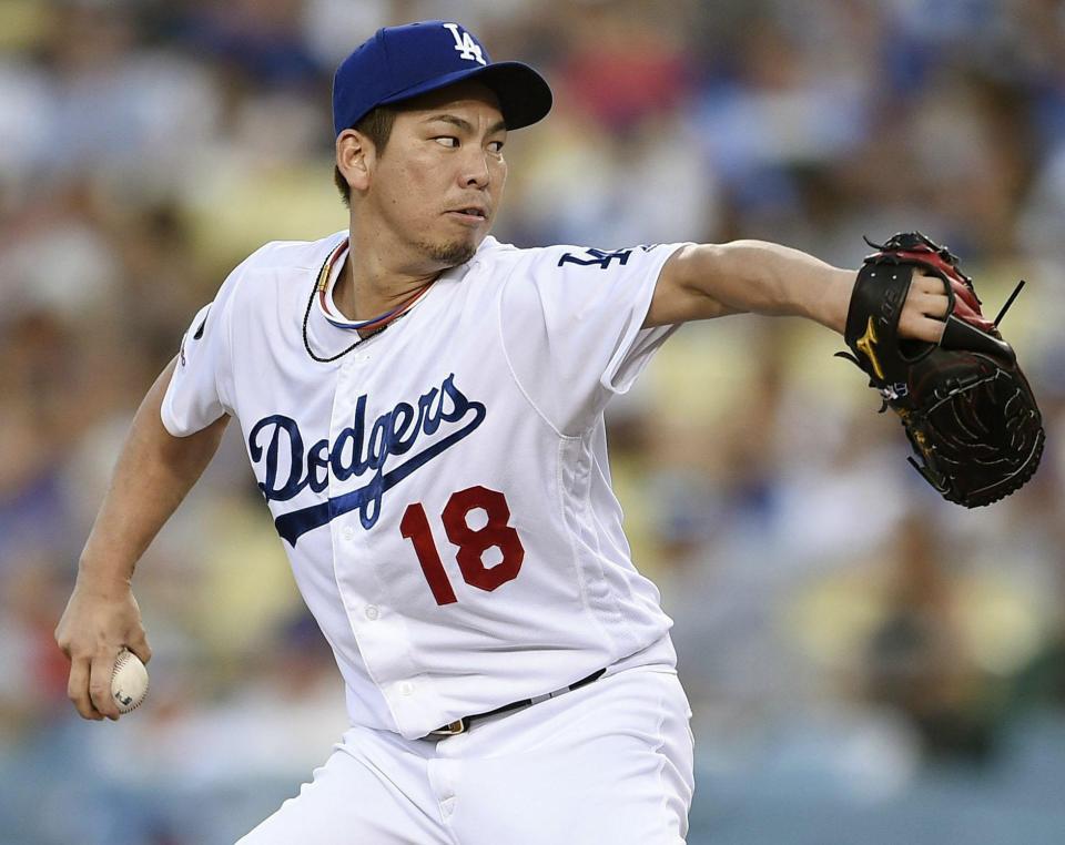 　ブルージェイズ戦に先発し、６回２失点だったドジャース・前田＝ロサンゼルス（ＵＳＡ　ＴＯＤＡＹ・ロイター＝共同）