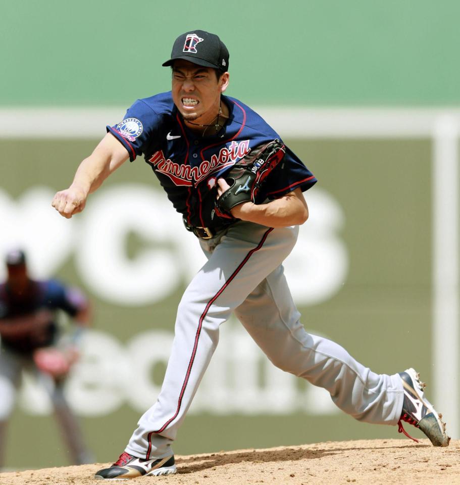 　先発し、４回を無失点のツインズ・前田＝フォートマイヤーズ（共同）