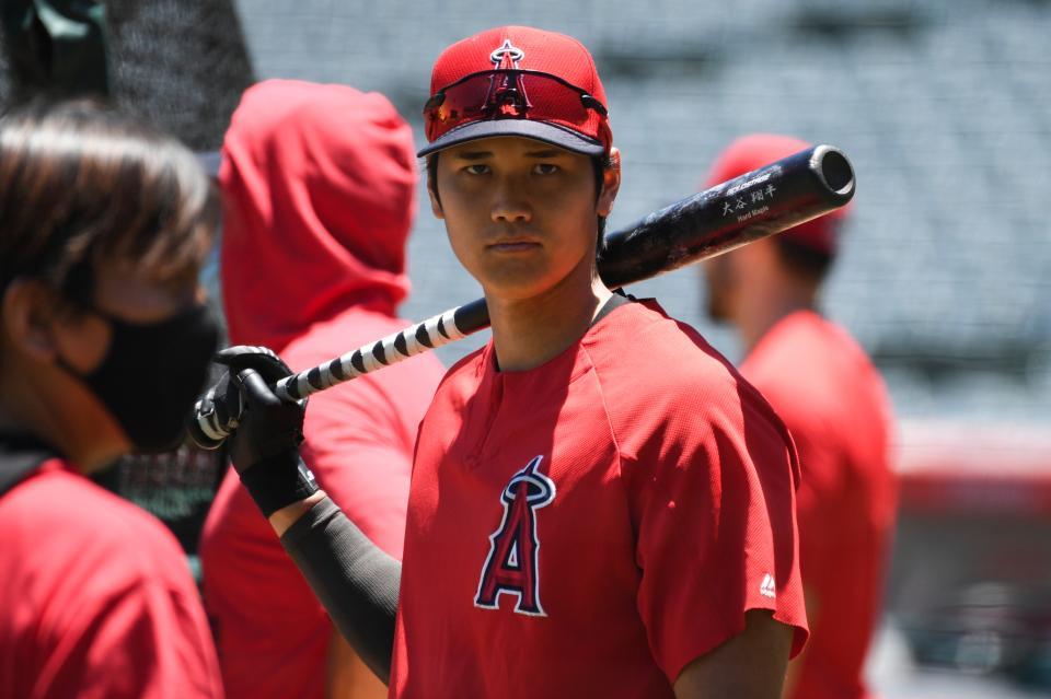 　エンゼルスの大谷（４日、Angels Baseball提供）