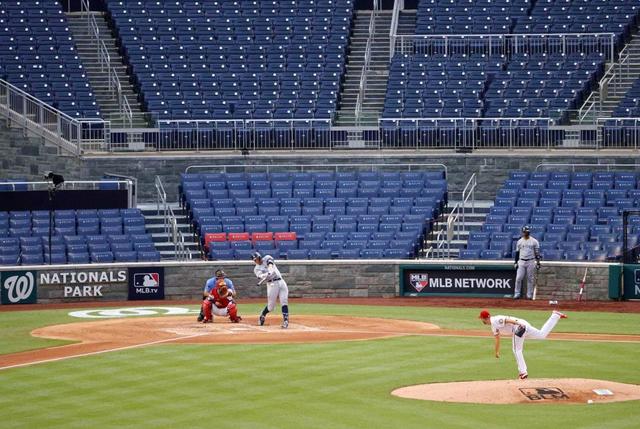 ＭＬＢ静寂の開幕　無観客で開催、差別反対運動も　ナショナルズ主力の感染判明