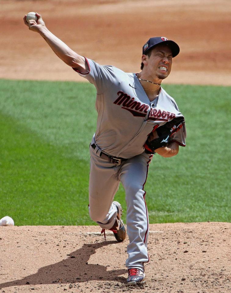 　ホワイトソックス戦で先発し、５回２失点で今季初勝利を挙げたツインズ・前田（ゲッティ＝共同）