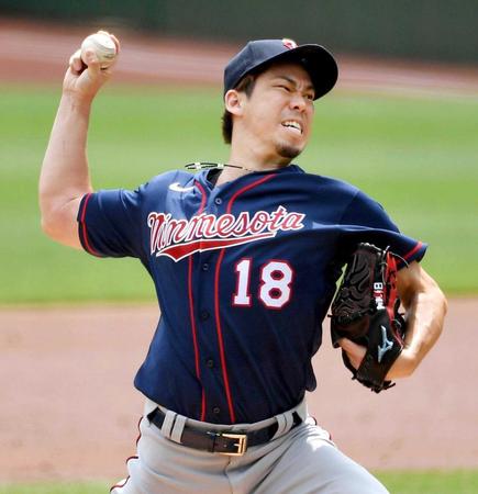 　パイレーツ戦に先発し、６回３安打３失点だったツインズ・前田（ゲッティ＝共同）