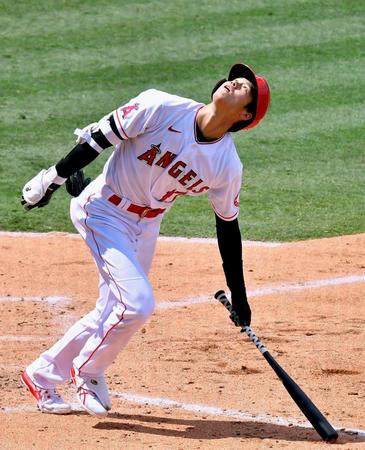 　４回、捕邪飛に倒れた大谷