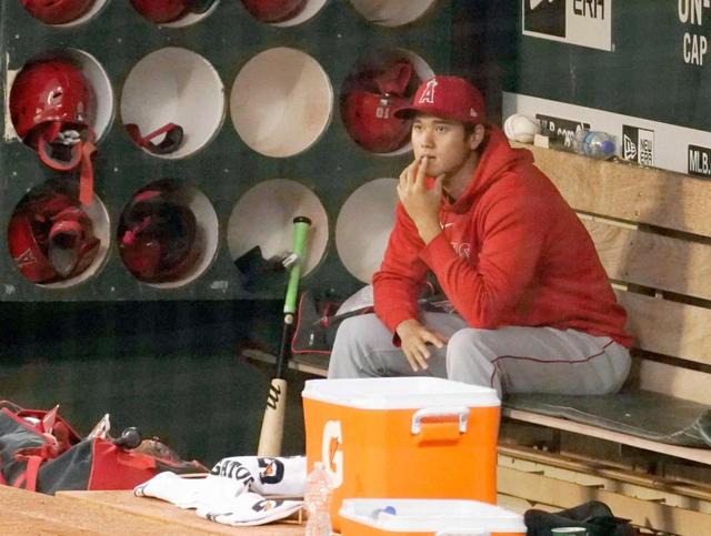 大谷　４戦ぶり出番なし　監督「明日は戻す」