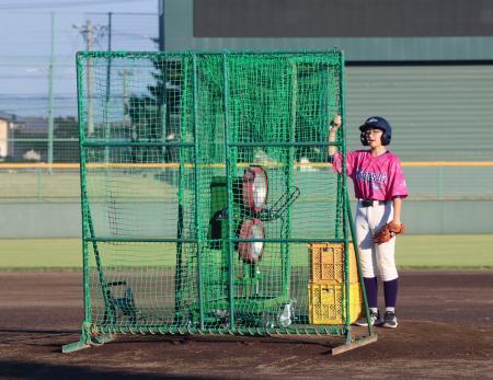 大谷翔平選手、打撃マシン寄贈母校花巻東の女子野球部に