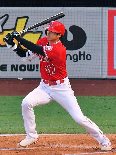 大谷がメジャー初の１番で先発出場　２打数無安打も２四球