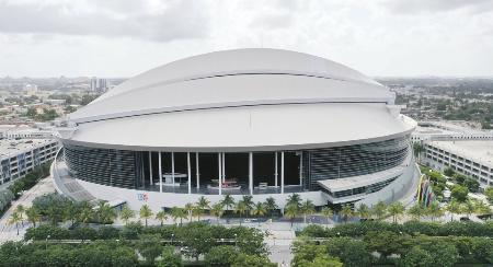 　米大リーグ、マーリンズの本拠地マイアミの「マーリンズ・パーク」（ゲッティ＝共同）