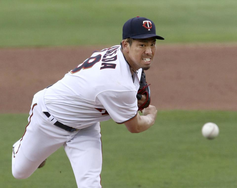 　レイズ戦に先発し、５回１／３を１失点と好投したツインズ・前田＝フォートマイヤーズ（共同）
