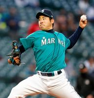　ジャイアンツ戦に先発したマリナーズ・菊池＝シアトル（ＵＳＡトゥデー・ロイター＝共同）