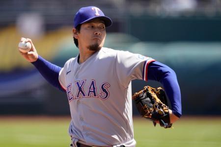 レンジャーズ有原は５回３失点デビュー戦、勝敗付かず