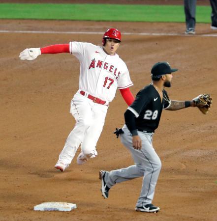 大リーグ、有原は勝敗付かず大谷は１安打１盗塁