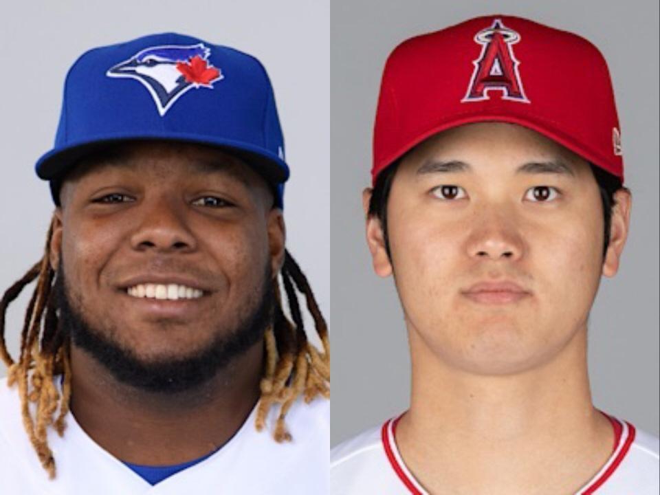 　ゲレロ（左）と大谷