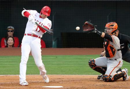 エンゼルス大谷は３打数無安打ジャイアンツ戦