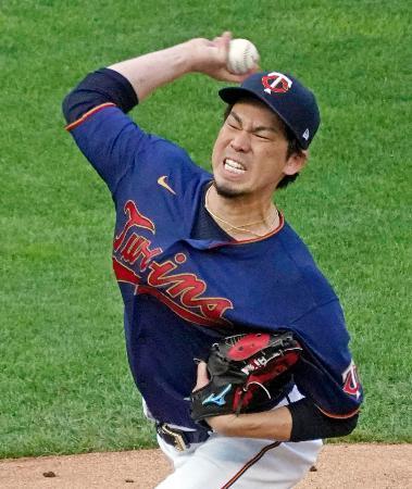 　タイガース戦に先発したツインズ・前田＝ミネアポリス（ＡＰ＝共同）