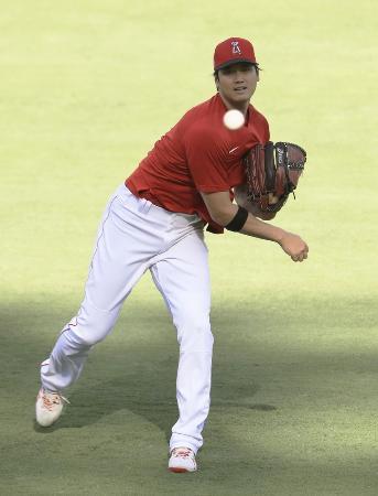 　エンゼルス・大谷＝７月３０日、アナハイム