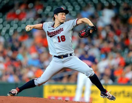 ツインズ前田、５回３失点５勝目アストロズ戦