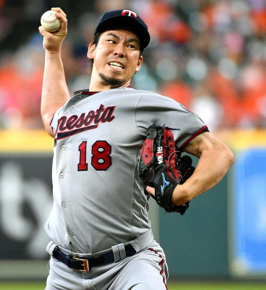 　５回３失点で５勝目を挙げた前田（ＡＰ＝共同）