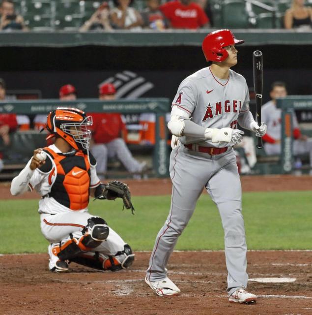 大谷翔平、１安打２四球　イチロー以来、日本選手２人目の２桁敬遠　オ軍１９連敗