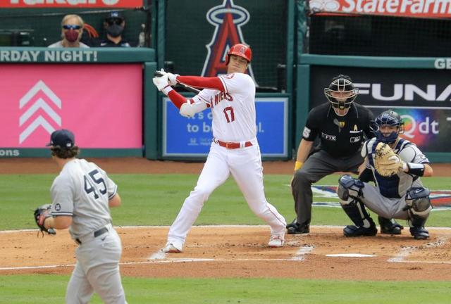 大谷翔平、サイ・ヤング賞有力コールに２打席連続三振　１６０キロ捉えられず