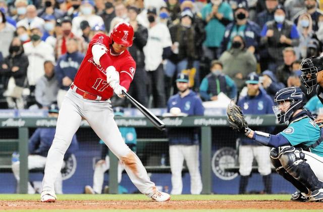 大谷翔平９戦連続ノーアーチ　残り２戦、厳しい逆転本塁打王　１００打点もお預け