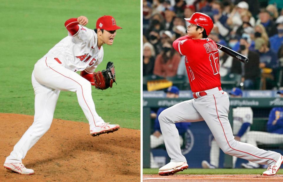 　今季、投打の「二刀流」で大活躍した大谷。投手で９勝を挙げ、打者では４６本塁打を放った