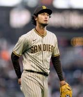 　ジャイアンツ戦に先発し、２回途中９失点だったパドレスのダルビッシュ＝サンフランシスコ（ＡＰ＝共同）