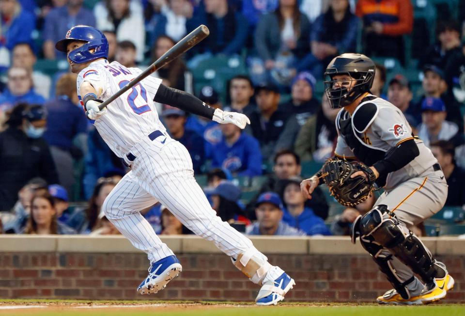 　２回、三ゴロで打点を挙げた鈴木（共同）