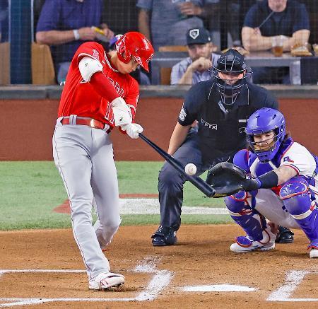 大谷は４打数１安打１打点レンジャーズ戦